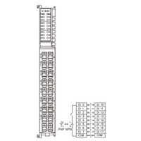 FX20-DI-BH60 ELCO IP20 MODULAR I/O SYSTEM, FX20-SUBMODULE, INPUT MODULE, 16-CHANNE, PNP/NPN, DIN 35 MM RAIL INSTALLATION